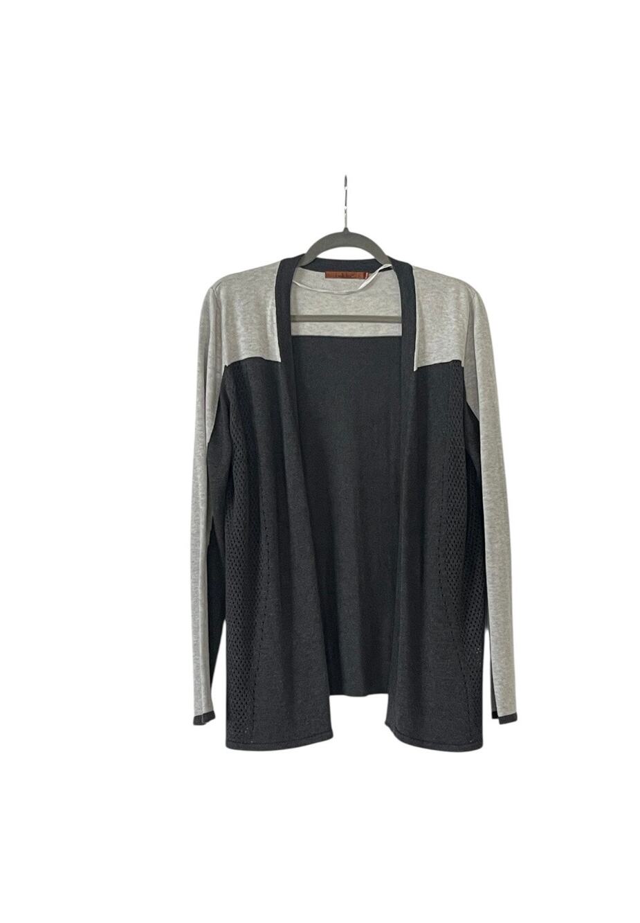 Belldini Open Front Gray Cardigan Size Large